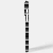 Zwarte grijze strepen leuk Case-Mate iPhone case (Achterkant / Links)