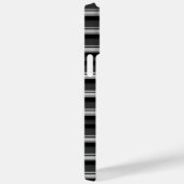 Zwarte grijze strepen leuk Case-Mate iPhone case (Achterkant / Rechts)