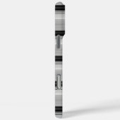 Zwarte grijze strepen leuk Case-Mate iPhone case (Achterkant / Rechts)