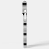 Zwarte grijze strepen leuk Case-Mate iPhone case (Achterkant / Links)