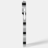 Zwarte grijze strepen leuk Case-Mate iPhone case (Achterkant / Links)