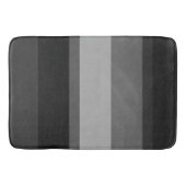 Zwarte & grijze Stripes Bold Sophisticated Designe Badmat (Voorkant)