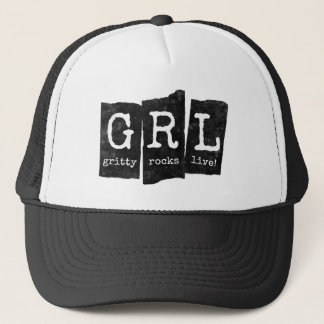 Zwarte GRL Hoed Trucker Pet
