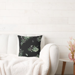  ZWARTE GROENBOTANISCHE AFDRUKPILLOW KUSSEN