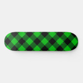 Zwarte Groene Check Skateboard (Horizontaal)