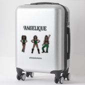 Zwarte Groene Danser #1 Sticker (Koffer)