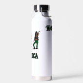 Zwarte Groene Danser #1 Waterfles (Links)