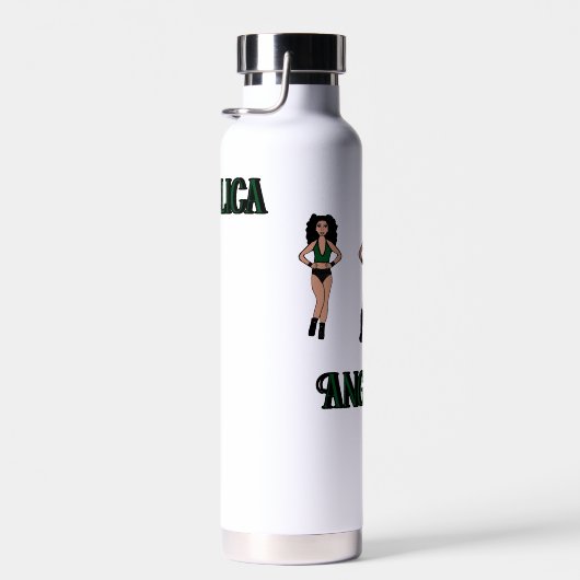 Zwarte Groene Danser #2 Waterfles (Rechts)