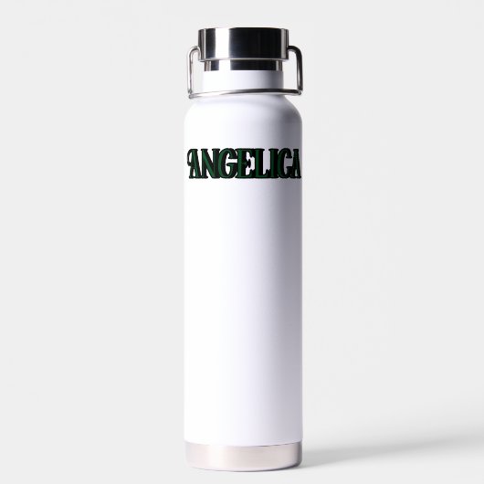 Zwarte Groene Danser #2 Waterfles (Achterkant)