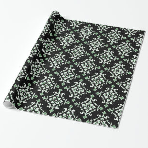 Zwarte, groene en witte, Keltische Gift Wrap Cadeaupapier