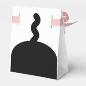 Zwarte groene kat bedankdoosjes (Achterkant)