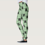 Zwarte & Groene Leggings Lang (Links)