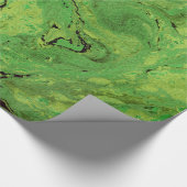 Zwarte groene marmer cadeaupapier (Hoek)