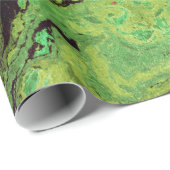 Zwarte groene marmer cadeaupapier (Rol Hoek)