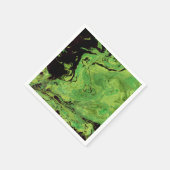 Zwarte groene marmer servet (Hoek)