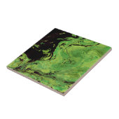 Zwarte groene marmer tegeltje (Zijkant)