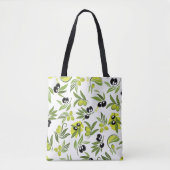 Zwarte & Groene Olijven  Tote Bag (Voorkant)
