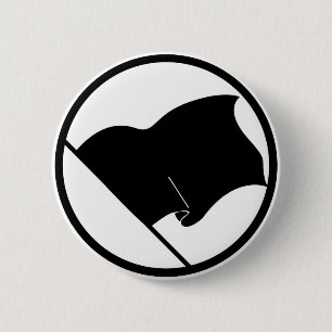 Zwarte groene Paarse vlag Geen symbool leeg Ronde Button 5,7 Cm