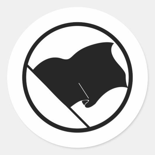 Zwarte groene Paarse vlag Geen symbool leeg Ronde Sticker (Voorkant)