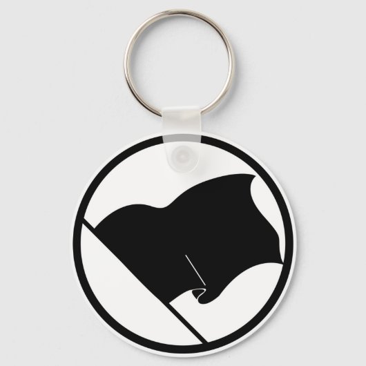 Zwarte groene Paarse vlag Geen symbool leeg Sleutelhanger (Voorkant)