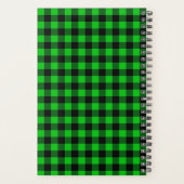 Zwarte Groene Planner Gepersonaliseerde Aangepaste (Achterkant)
