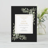 Zwarte Groene Rouwherdenkingsdienst Order Of Servi Programmakaart (Staand voorkant)