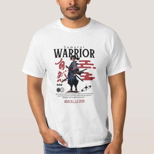 Zwarte & Groene Samurai Hoofd – Maximalistische St T-shirt (Voorkant)