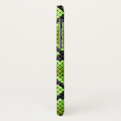 Zwarte Groene Slangenhuid Slang Serpent Case-Mate iPhone Case (Achterkant/links)
