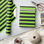 Zwarte groene stripes op halve dag - Aangepaste te Cadeaupapier