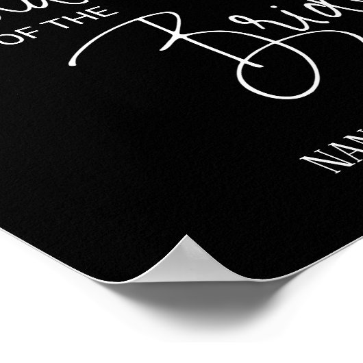 Zwarte grootmoeder van de Bride Memorial Wedding Poster (Hoek)