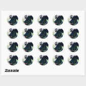 Zwarte Grote Deense stickers (Vel)