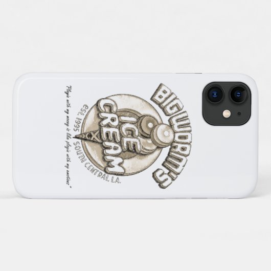 Zwarte grote worm Case-Mate iPhone case (Achterkant (horizontaal))