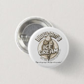 Zwarte grote worm ronde button 3,2 cm (Voorkant /achterkant)