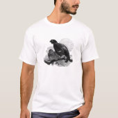 Zwarte Grouse T-shirt (Voorkant)