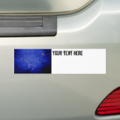 Zwarte Grunge Alaska State Flag Bumpersticker (Op auto)