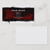 zwarte grunge visitekaartje (Voorkant / Achterkant)