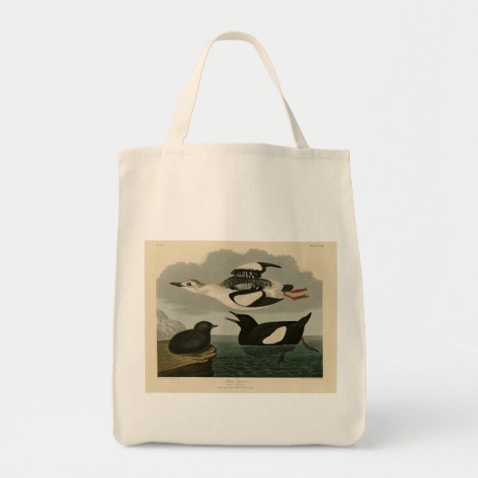Zwarte Guillemot uit Audubon's Birds of America Tote Bag (Voorkant)