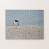 Zwarte Gull Beach Shorebird Legpuzzel (Horizontaal)