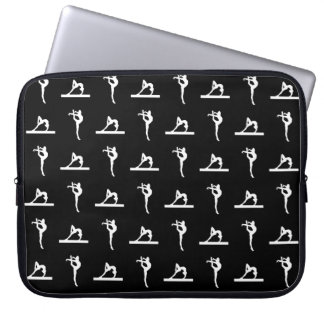 Zwarte Gymnastieklaptophoes Laptop Sleeve
