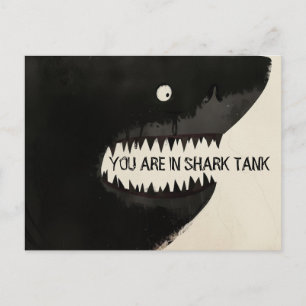 Zwarte haai briefkaart