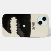 Zwarte haai Case-Mate iPhone case (Achterkant (horizontaal))