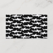 Zwarte haai Elegant Duiken / Boot Charter Visitekaartje (Voorkant)