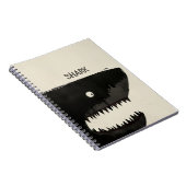 Zwarte haai notitieboek (Rechterzijde)