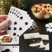 Zwarte haai pokerkaarten (Insitu)