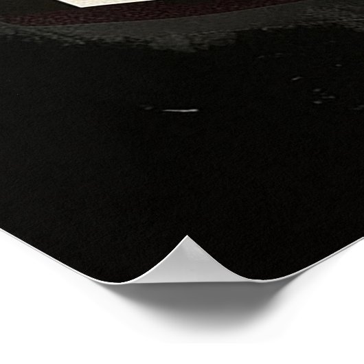 Zwarte haai poster (Hoek)