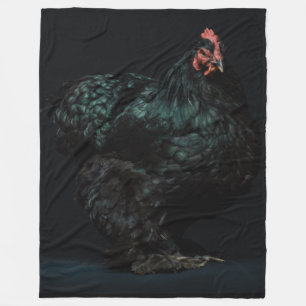 ZWARTE HAAN FLEECE DEKEN