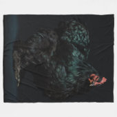 ZWARTE HAAN FLEECE DEKEN (Voorkant (Horizontaal))