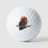 Zwarte Haan Golfballen (Voorkant)