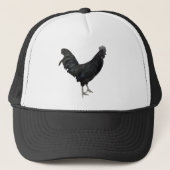 zwarte-haan-pet trucker pet (Voorkant)