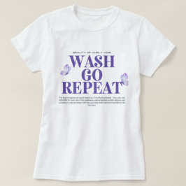 Zwarte Haar Wash en Go Waarderingsgrafiek T-shirt